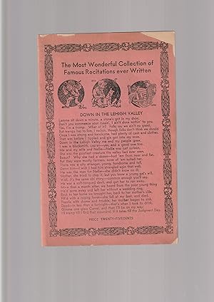 Image du vendeur pour The Most Wonderful Collection of Famous Recitations Ever Written mis en vente par Meir Turner