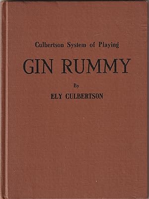 Imagen del vendedor de Culbertson System of Playing Gin Rummy a la venta por Card Game Books