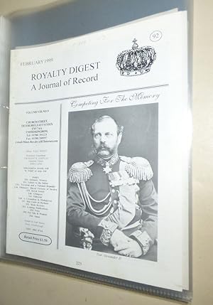 Seller image for ROYALTY DIGEST - A Journal of Record Number 92 February1999 [Volume 8 Number 8] for sale by Portman Rare Books