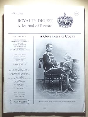 Imagen del vendedor de ROYALTY DIGEST - A Journal of Record Number 118 April 2001 [Volume 10 Number10] a la venta por Portman Rare Books