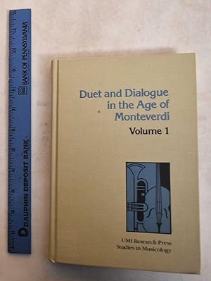 Seller image for Duet and Dialogue in the Age of Monteverdi, Volume 1 for sale by Mullen Books, ABAA