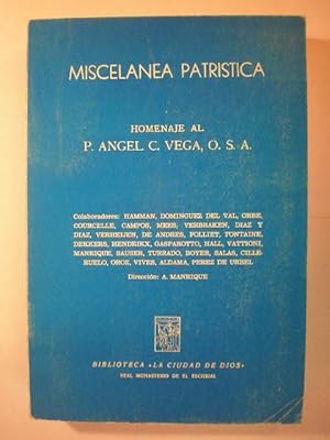 Seller image for Miscelnea Patrstica. Homenaje al P. Angel Custodio Vega, OSA for sale by Librera Antonio Azorn