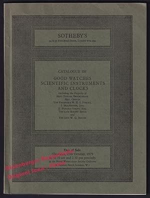 Catalogue of Good Watches, Scientific Instruments and Clocks. Thursday, 25th October, 1979 - Soth...