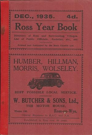 Ross Year Book. December, 1935. Directory of Ross and Surrounding Villages.