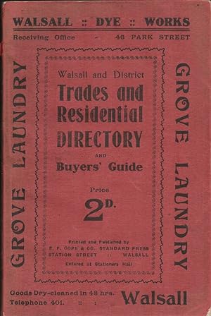 Walsall and District Trades and Residential Directory and Buyers' Guide, 1911.