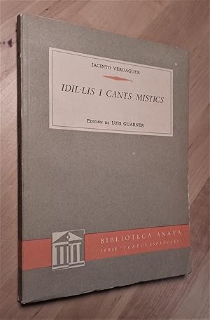 Seller image for Idil-lis i cants mstics for sale by Llibres Bombeta
