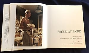 Imagen del vendedor de FREUD AT WORK; Photographs by Bruce Bernard and David Dawson / Lucian Freud in conversation with Sebastian Smee a la venta por Borg Antiquarian