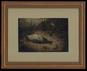 Immagine del venditore per Marion Peck: Fish and Bird Lowbrow art, Matted & Framed venduto da CorgiPack