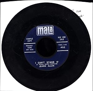 I Can't Stand It / Tony (45 RPM 'SAMPLE COPY' VINYL 'SINGLE')