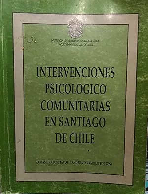 Intervenciones psicológico comunitarias en Santiago de Chile