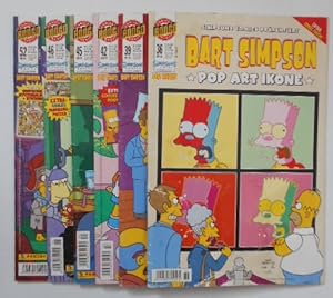 Bart Simpson Nr. 36; Nr. 39; Nr. 42; Nr. 45; Nr. 46 und Nr. 52. [Konvolut aus 6 Comics]. Pop Art ...