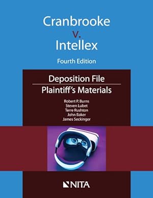 Seller image for Cranbrooke V. Intellex : Plaintiff's Materials for sale by GreatBookPrices