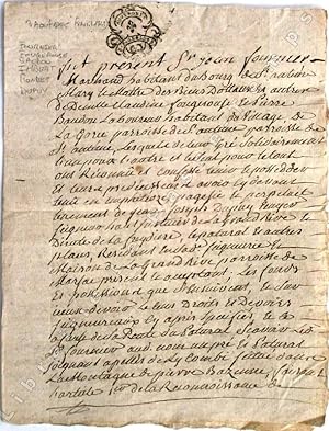 Image du vendeur pour Actes notaris / Lot de 10 archives manuscrites concernant FOUGEROUSE, LAVAL, . . mis en vente par Jean-Paul TIVILLIER