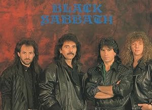 Seller image for Black Sabbath with Cozy Powell Rare 1980s Postcard for sale by Postcard Finder