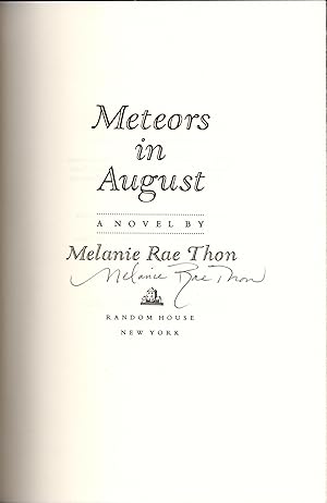 Bild des Verkufers fr Meteors in August. zum Verkauf von Orpheus Books