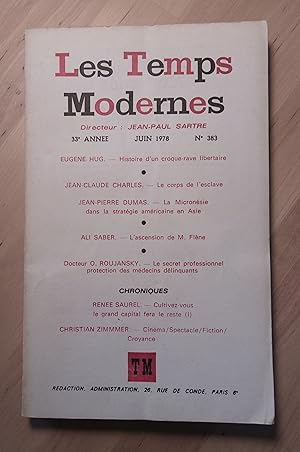 Seller image for Les Temps Modernes N 383, Juin 1978 for sale by Llibres Bombeta