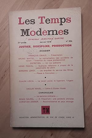 Imagen del vendedor de Les Temps Modernes N 354, Janvier 1976 a la venta por Llibres Bombeta