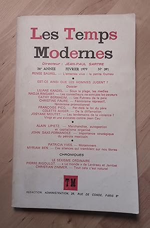 Seller image for Les Temps Modernes N 391, Fvrier 1979 for sale by Llibres Bombeta