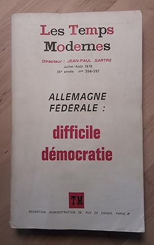 Image du vendeur pour Les Temps Modernes N 396-397, Juillet-Aot 1979 mis en vente par Llibres Bombeta