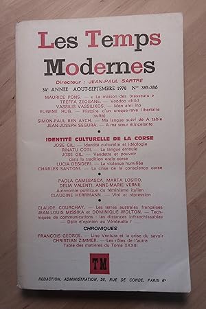 Immagine del venditore per Les Temps Modernes N 385-386, Aot-Septembre 1978 venduto da Llibres Bombeta