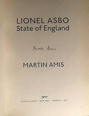 Seller image for Lionel Asbo: State of England for sale by Rob Warren Books