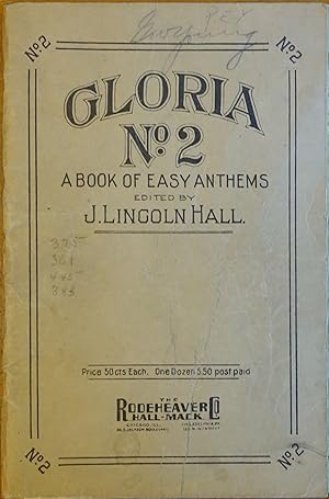 Bild des Verkufers fr Gloria No. 2 - A Book of Easy Anthems zum Verkauf von Faith In Print