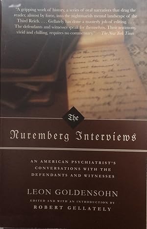 Seller image for The Nuremberg Interviews for sale by Artful Dodger Books