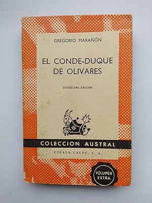 Imagen del vendedor de El conde-duque de Olivares. Coleccin Austral n 62. a la venta por TraperaDeKlaus