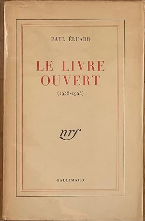Image du vendeur pour Le livre ouvert (1938-1944) mis en vente par Le Songe de Polia