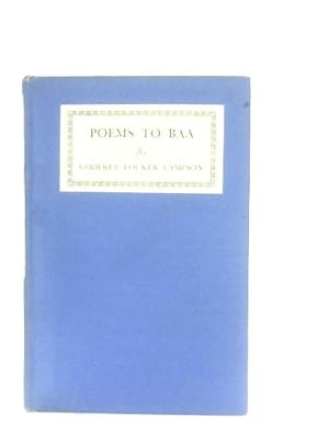 Bild des Verkufers fr Poems to Baa zum Verkauf von World of Rare Books