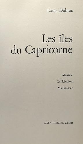 Bild des Verkufers fr Les les du Capricorne - Maurice La Runion Madagascar zum Verkauf von crealivres