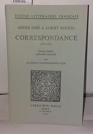 Seller image for Correspondance (1891 - 1938) for sale by Librairie Albert-Etienne