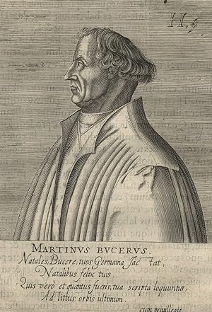 Martin Bucer, Porträt, Hendrik Hondius, Martin Bucer. - Porträt. - Hendrik Hondius. - "Martinus B...
