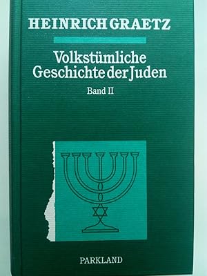 Imagen del vendedor de Volkstmliche Geschichte der Juden. Band 2. Von der jdisch-spanischen Zeitepoche bis zur Epoche der Wiedergeburt a la venta por Versandantiquariat Jena