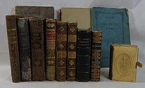 Lot 12 livres anciens 19è siècle - RELIGIOSA - dont : Vie des Saints, tomes 1 et 2, 1812 - Morcea...