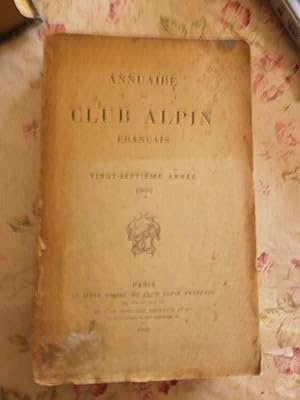 Annuaire du Club Alpin Français 1900