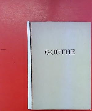 Immagine del venditore per Goethe. Gedanken und Betrachtungen. venduto da biblion2