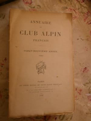 Annuaire du Club Alpin Français 1902