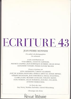 Ecriture no 43. Revue Littéraire. Printemps 1994