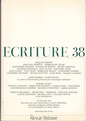 Ecriture no 38. Revue Littéraire. Automne 1991