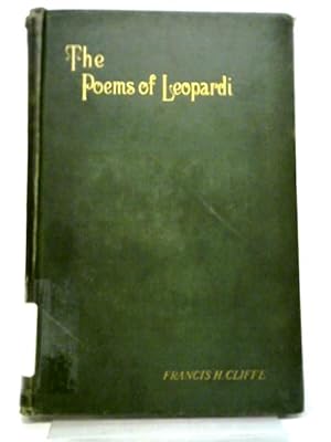 Bild des Verkufers fr The Poems of Leopardi zum Verkauf von World of Rare Books