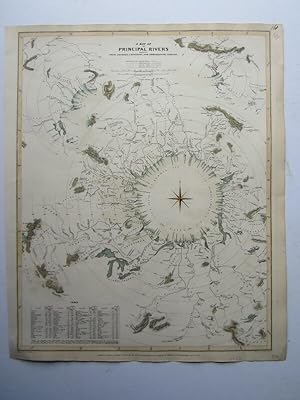 A Map of the Principal Rivers shewing Their Courses, Countries, and Comparative Lenghts.