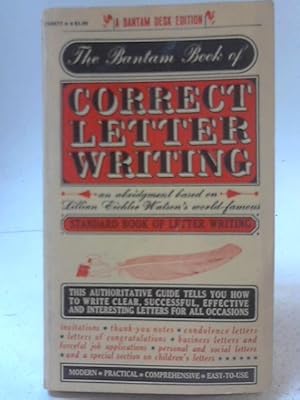 Imagen del vendedor de The Bantam Book of Correct Letter Writing a la venta por World of Rare Books