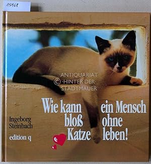 Seller image for Wie kann ein Mensch blo ohne Katze leben! for sale by Antiquariat hinter der Stadtmauer