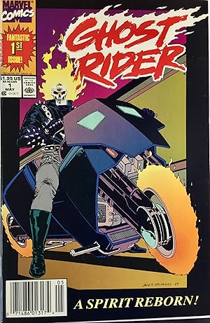 Seller image for GHOST RIDER No. 1 Newsstand Edition (May 1990) VF/NM for sale by OUTSIDER ENTERPRISES