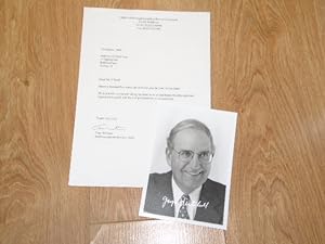 Autographed professional Photograph with letter on Headed Notepaper from the Office of the Implem...