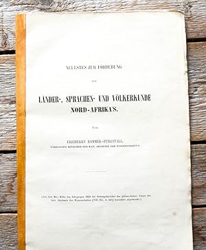 Neuestes zur Förderung der Länder-, Sprachen- und Völkerkunde Nord-Afrika s.