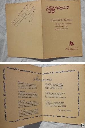 Antigua Tarjeta - Old Card : MARITORNES (Felicitación Navidad 1968)