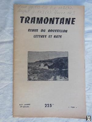 TRAMONTANE. Revue du Roussillon, Lettres et Arts. Núm 423 - 424, 1959