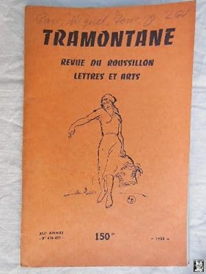 TRAMONTANE. Revue du Roussillon, Lettres et Arts. Núm 416 - 417, 1958